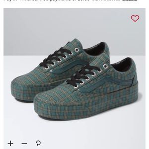 Vans Platform Plaid Old Skool Sneakers